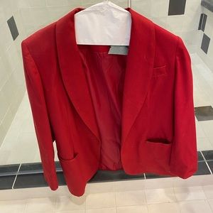 Red professional blazer